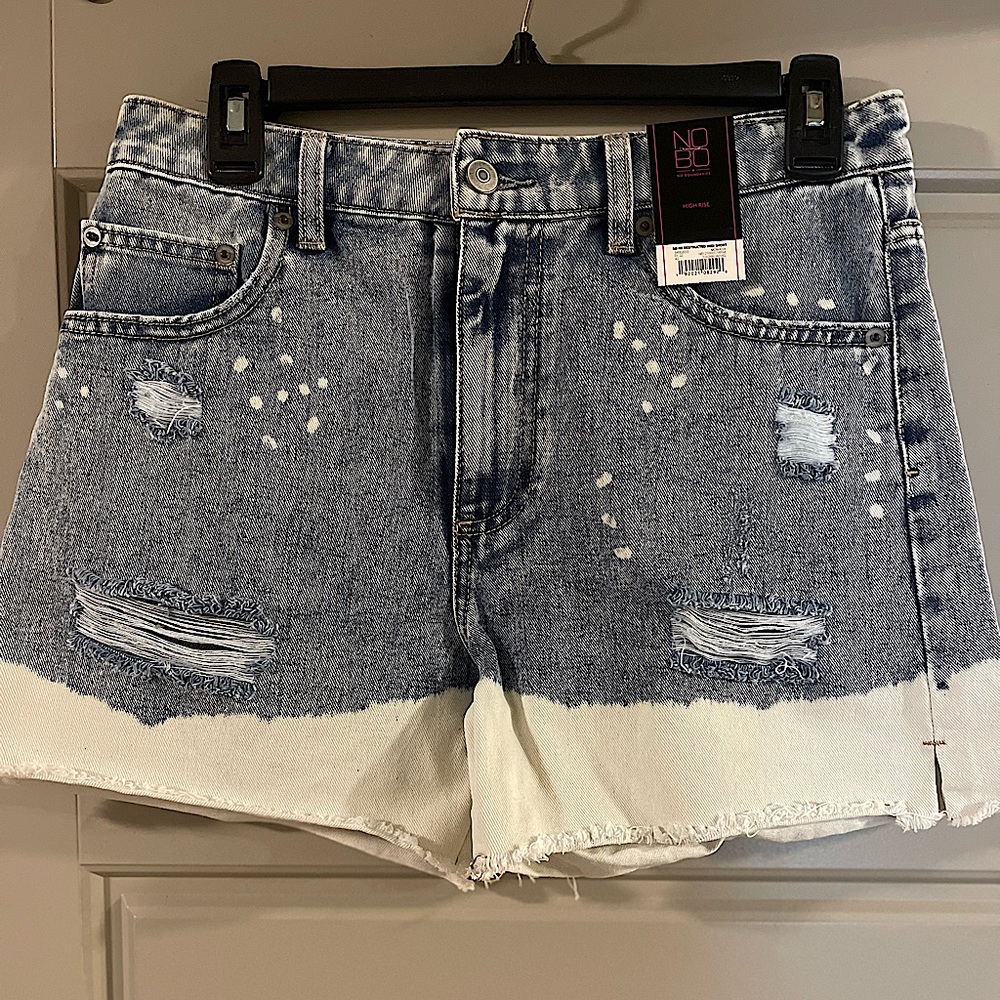 NWT denim high waisted shorts! Size 7!